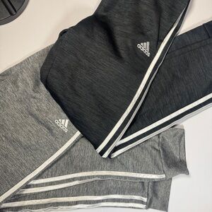 2 Adidas Kids' Gray and Black Joggers Bundle!